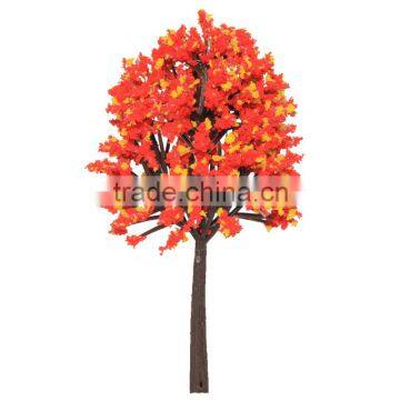 Supply scale realistic miniature model tree with leaf for model scenery making