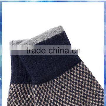 Bird Eyes Knitted Half Finger Men Winter Gloves