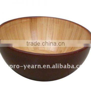 Bamboo Wooden Rice Soup Salad Bowl with Food Grade Passed and Custom Shape and Size and Color