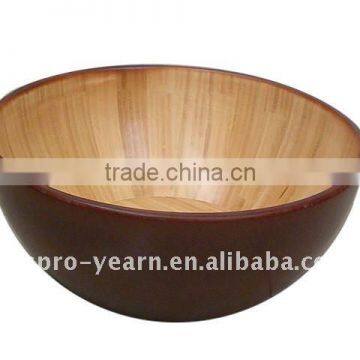 Bamboo Wooden Rice Soup Salad Bowl With Food Grade Passed and Custom Shape and Size and Color