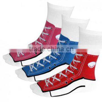 custom sublimation socks with shoe print