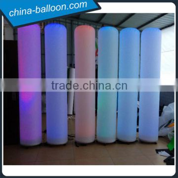 colorful advertising inflatable led tube for road decoration