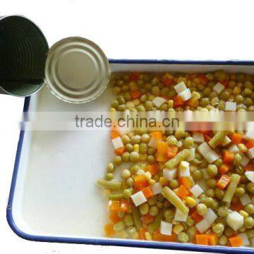 Hot selling in Africa market Low price health food 400g CANNED MIXED VEGETABLE