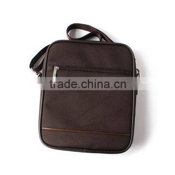 Leisure style khaki color business shoulder bag for men