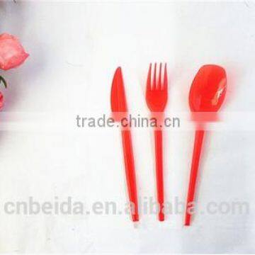 Disposable Plastic 3 Pieces of Fork/ Knife /spoon for Picnic /barbecue Tableware photo-2