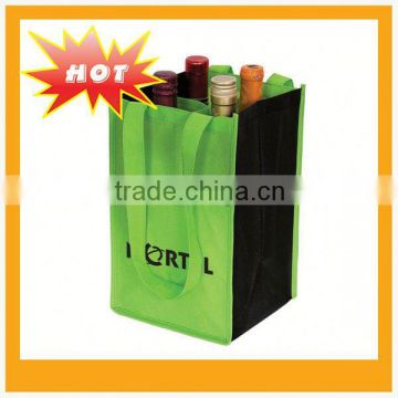 non woven 4 bottle wine tote bag