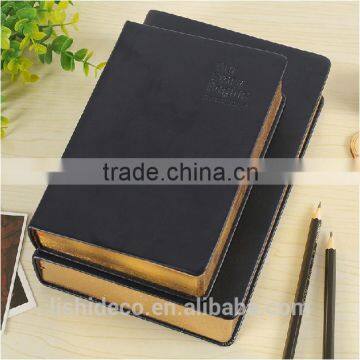 Imitation Leather Thick Notebook With Dark Color photo-2