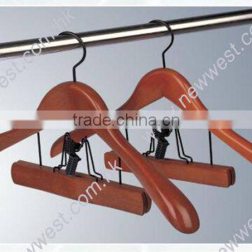 Hot Sale thick Hotel Wooden hanger