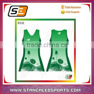 Stan Caleb 2015/2016 Sublimation custom made lycra tennis skirts for girls