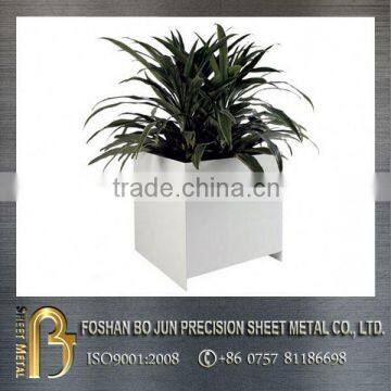 China wholesaler customized graceful office sheet metal planter, metal planter fabrication
