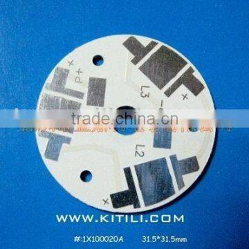 3*1W LED PCB 31.5mm diameter