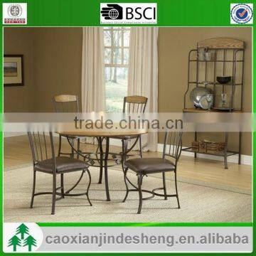 Wholesale metal frame powder coating table and chairs for dining