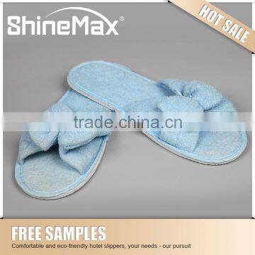 washable Towel cloth slippers for guests eva non slip bedroom slippers