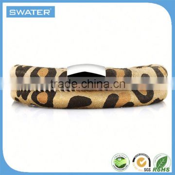 Wholesale Alibaba Brown Wrap Stingray Leather Bracelet