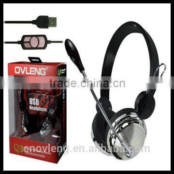 Shenzhen godile call center usb headset