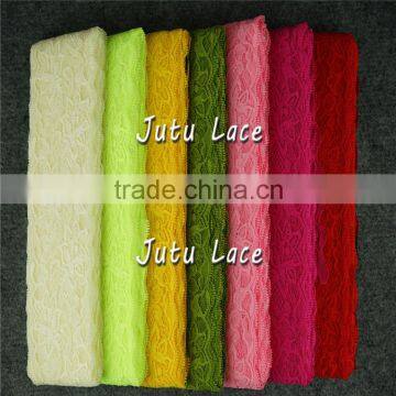 Hot-selling 8cm Width Lace Elastic Hair Bands -stretchy Elastic Trim -decorative Lace Trim photo-5