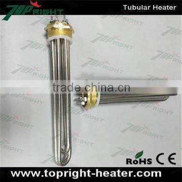 Topright High Density 6kw U Type Industrial Brass Flange Electric Tubular photo-4