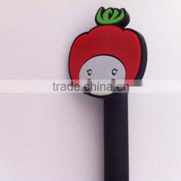 Cute Tomato Plastic Soft PVC Pencil Topper