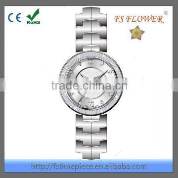 FS FLOWER - Very Nice Design Vogue Fashion Lady Stainless Steel Watches