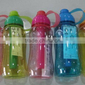 water bottle with filter Sport water plastic bottle