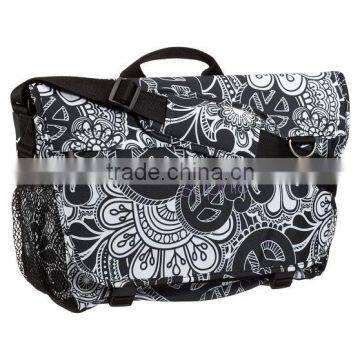 600D polyester school messenger bag