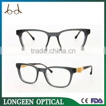 G2609A-513 wood temple eyewear custom made eyeglasses