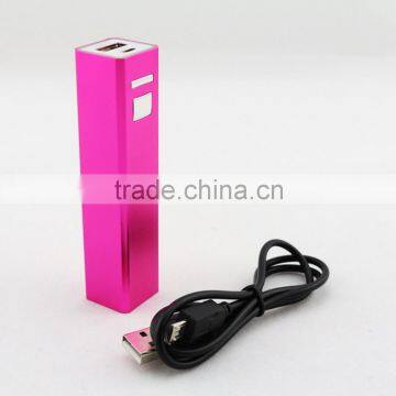 mini rechargeable led light power bank charger with 18650 battery