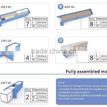 Detachable Prefabricated Charming Container Home with Furnishing