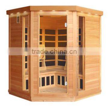 4 person corner infrared sauna dome machine with carbon heating panel