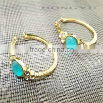 Sapphire Hoop Earrings