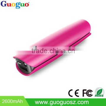 High value phone accessary universal 2600mAh mini power bank