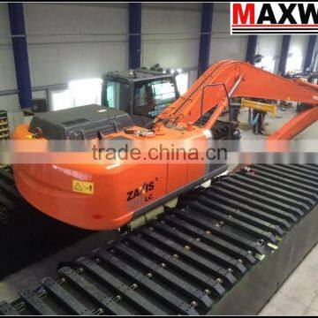 Amphibious Excavator Pontoon Undercarriage , Suitable to 20 to 23Ton Class Excavator , Model: MAX200PU