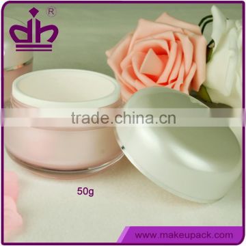 50g pink plastic face care cream containers for sale