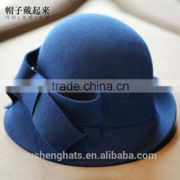 Cloche Wool Felt Hats For Ladies