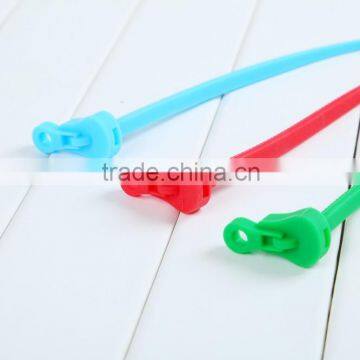 High Quality Candy Color Silicone Sealing Clip Strapping Tape For Snack Food Bag Cellphone PC Cables Ties photo-4