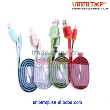 wholesale colorful mini usb data charger cable for charging smart phone with 2.0 port