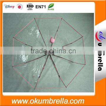 3 folding transparent umbrella from china umbrella factory