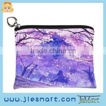 coin purse custom print microfiber bag