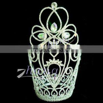 Wholesale beauty large diamond pageant crown