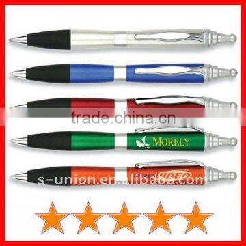 Promotional plastic retractable ballpoint pen (B0380)