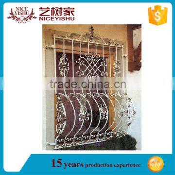 Modern style wrought iron work window grill design