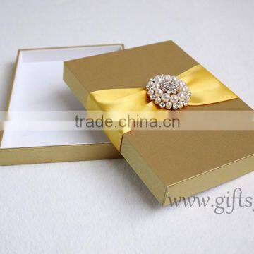 Luxury Gold wedding invitation boxes