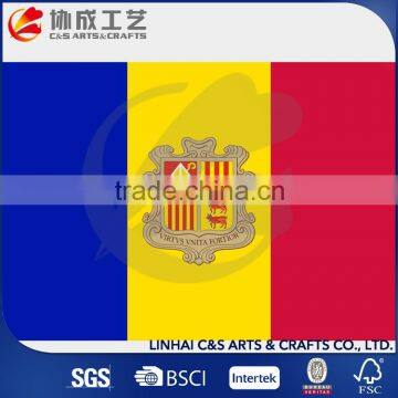 Four Color Printing Sublimated Printing Andorra National Flag