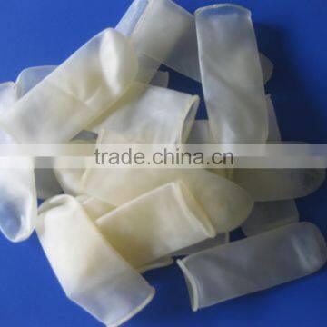 white tough unrolled Cutting Finger Cot