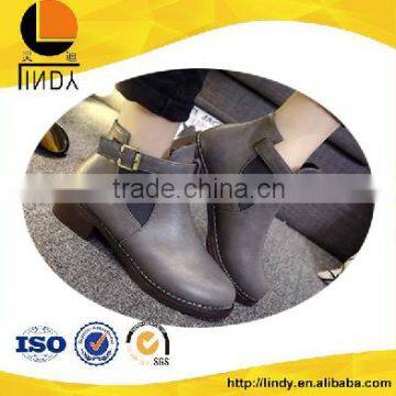 Female knight boots metal buckles Martin boots