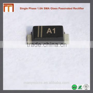 Single Phase 1.0A SMA Glass Passivated Rectifier A1