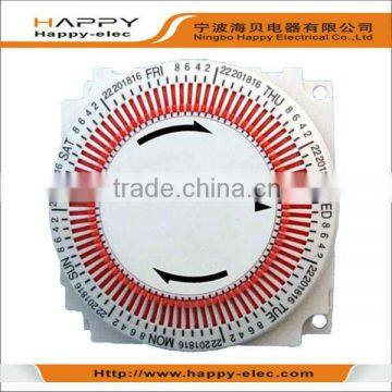 weekly programmable mechanical DC timer