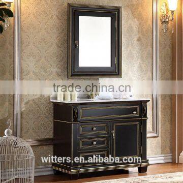 WTS-8511 40'' Discount Customize Chinese Style Counter Wash Basin Wooden Cabinet photo-5