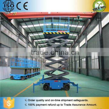 JYG high lifting platform scissor l ift 8-16M aerial working platform hydraulic scissor lift