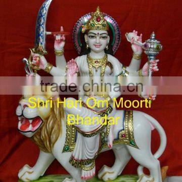 Marble goddess Durga Statue